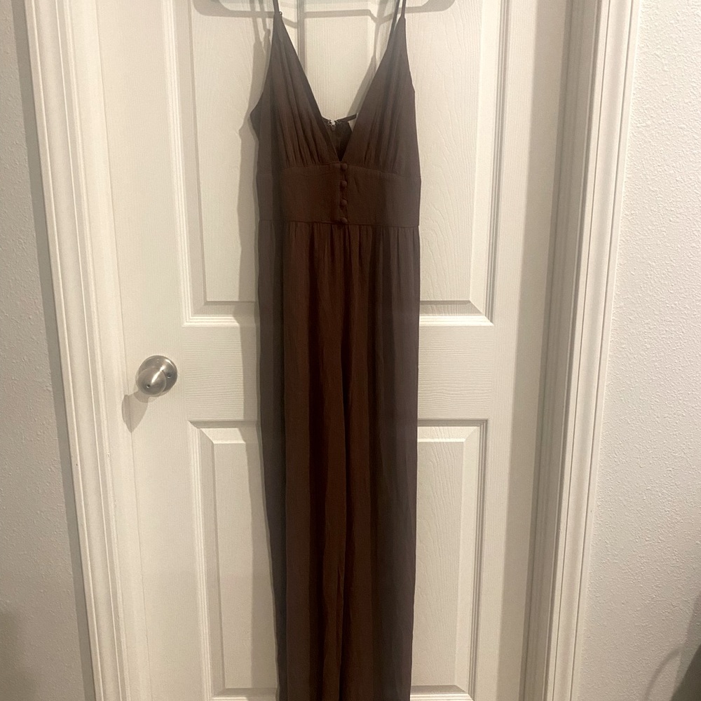 Audrey Parks brown jumpsuit. New with tags. Size small.